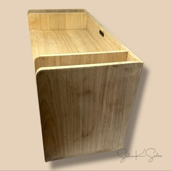 Wooden Desk Organizer - Hearth & Hand Magnolia - 6-Compartment File Sorter 2018 - Picture 5 of 6